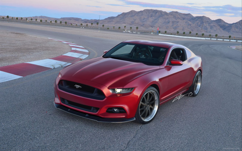 Illustration for article titled This Hot Rendering Adds Some Muscle To The 2015 Ford Mustang